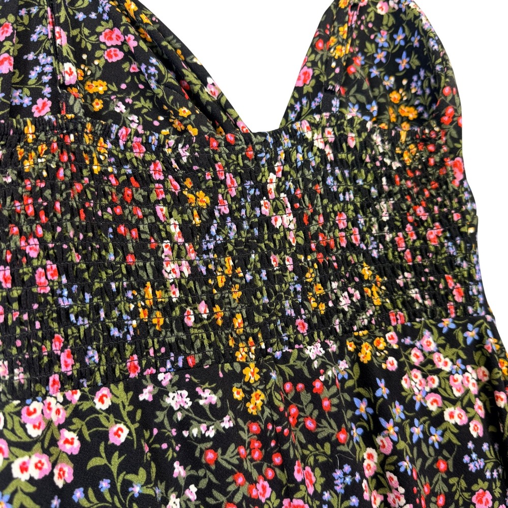 Y2K Floral Maxi Dress Twist Front Boho Cottagecore Whimsigoth Coquette Fairycore - Picture 8 of 11